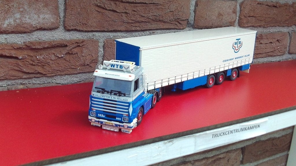 Tekno  Scania  3  Streamliner  van   W.T.B., Ophalen of Verzenden, Zo goed als nieuw, Bus of Vrachtwagen, Tekno