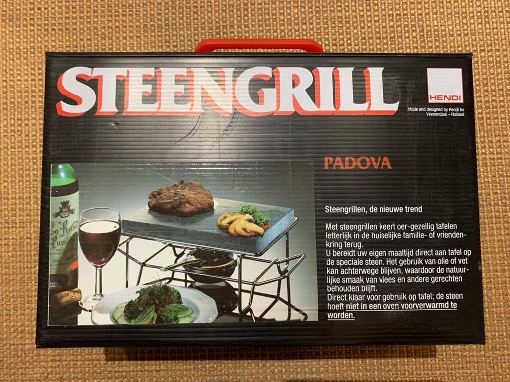 Steengrill merk Hendi, model Padova- GEZELLIG tafelen, Ophalen of Verzenden, Gebruikt, Steengrill