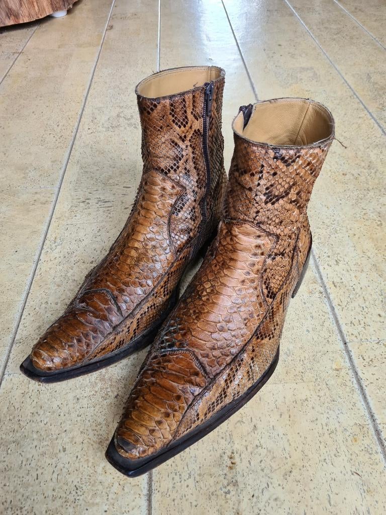 Python boots mt 44. Cowboy western laarzen, Ophalen of Verzenden, Bruin, Boots