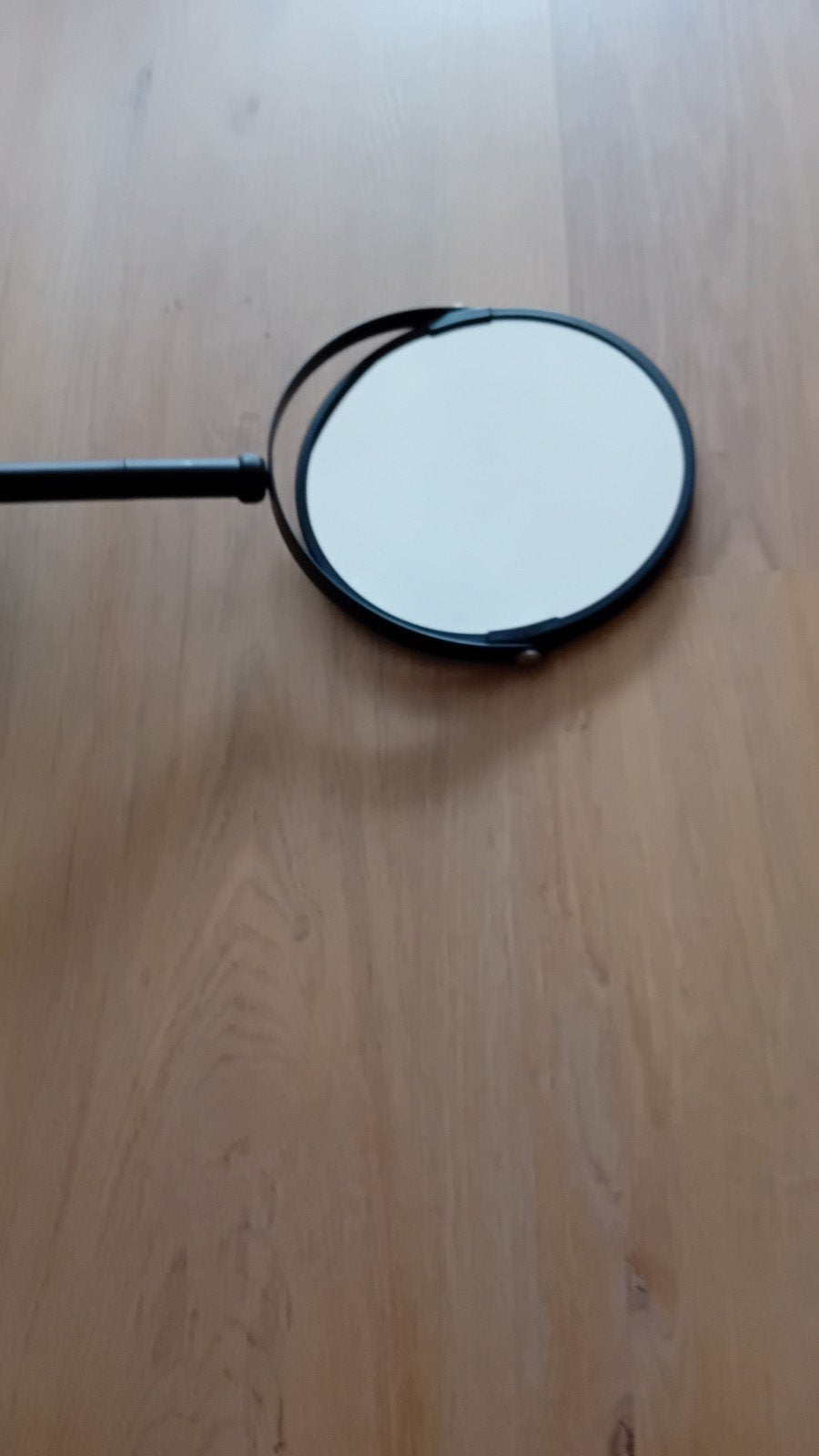 Make-up spiegel op voet (5x vergrotend) - mat zwart, Ophalen of Verzenden, Nieuw, Zwart, Gehele gezicht