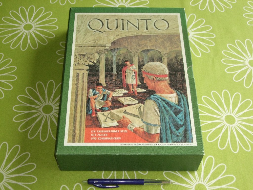 Vintage spel Quinto - lijkt op Scrabble maar dan met cijfers, Een of twee spelers, Ophalen of Verzenden, Zo goed als nieuw