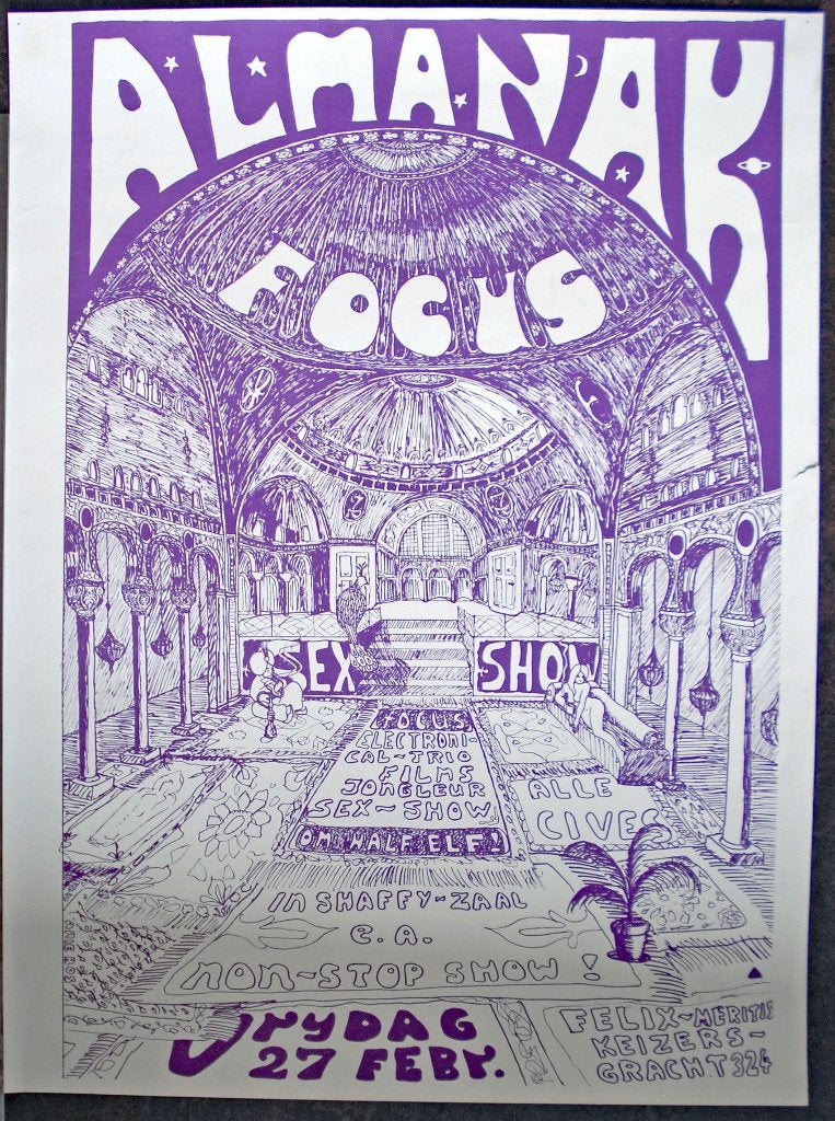 affiche: Almanak focus, Ophalen of Verzenden, Zo goed als nieuw
