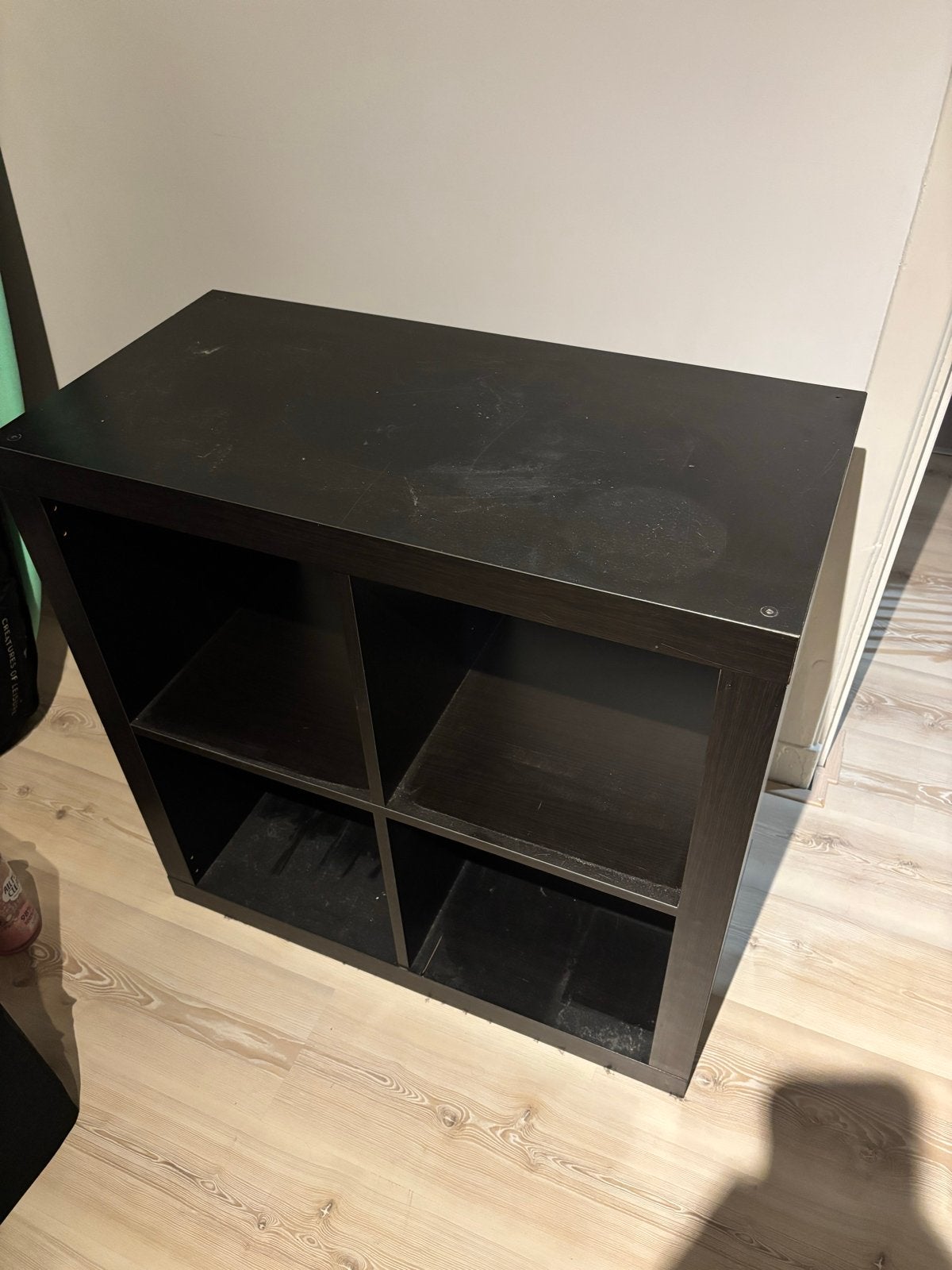 MOET WEG! Kallax kast zwart 4x4 vakken, Ophalen, Gebruikt