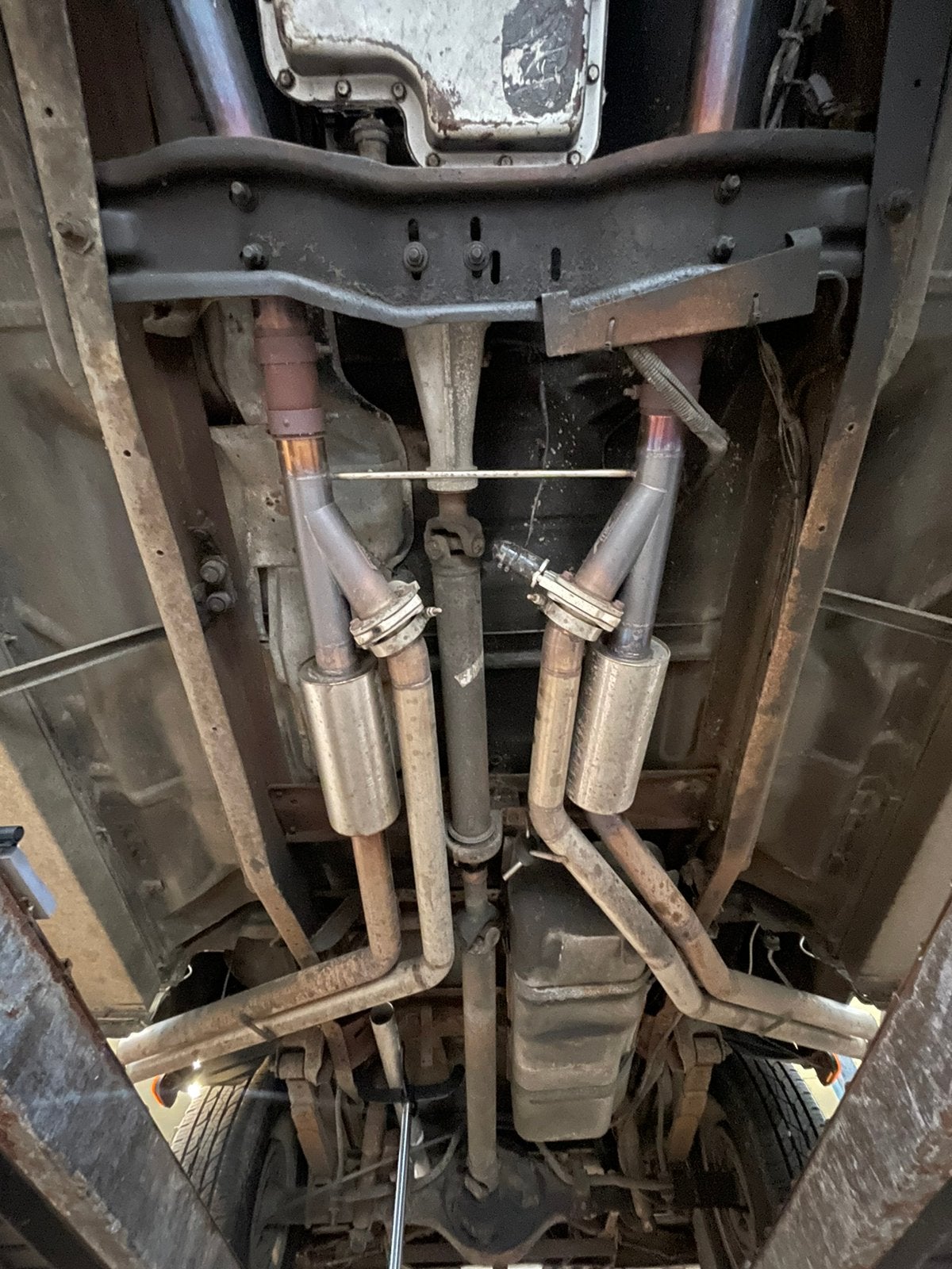 Dubbele rvs sidepipes met schakelbare klep, Auto-onderdelen, Ophalen, Gebruikt, Ford