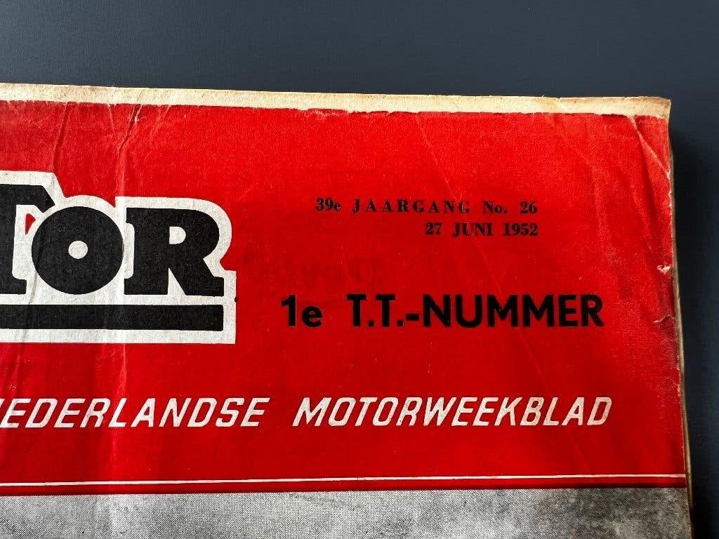 motor blad 1952 tt nummer, Ophalen of Verzenden, Gelezen, Algemeen