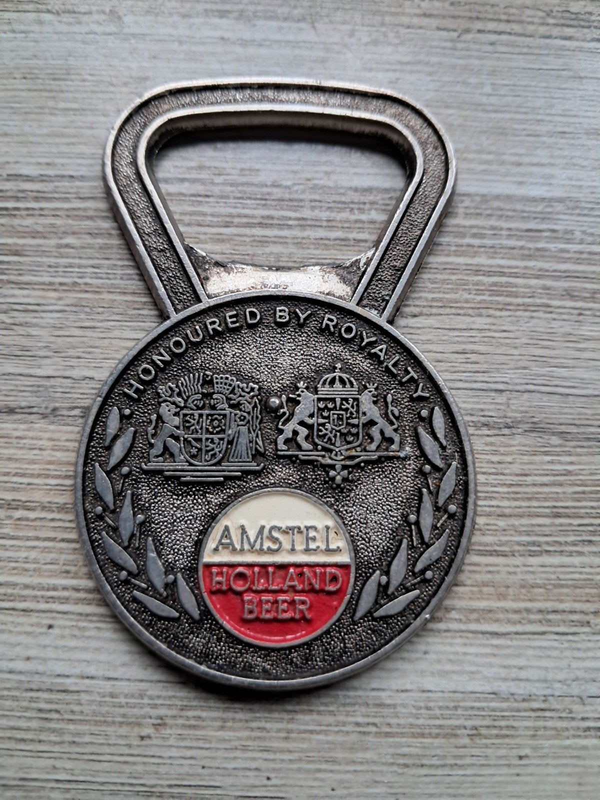 Retro Vintag 75 Amstel Holland beer flessenopener, Ophalen of Verzenden