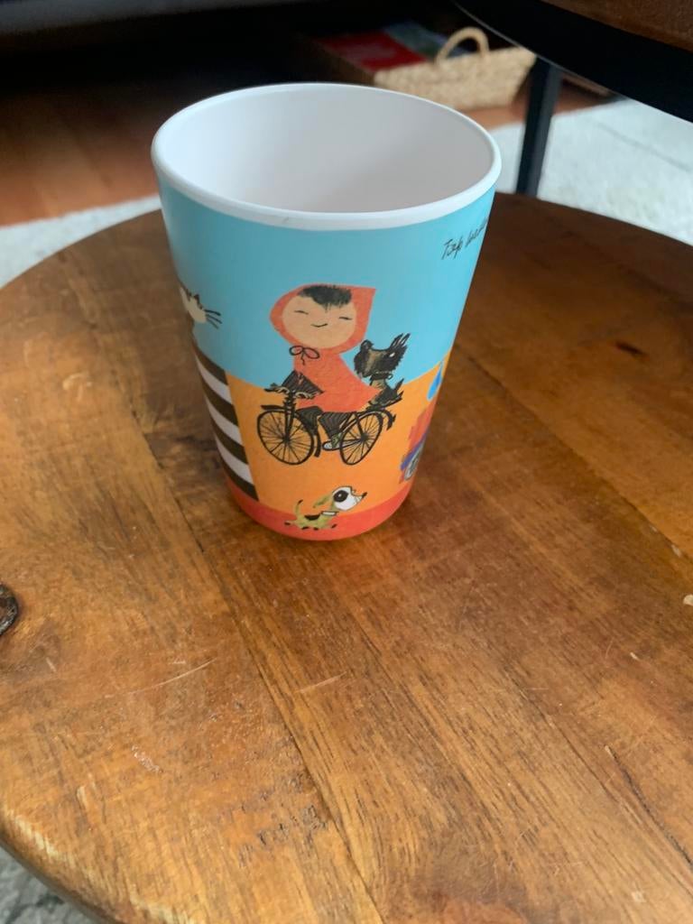 Fiep Westendorp Aagje  Petteflet Melamine beker, Overige materialen, Overige typen, Ophalen of Verzenden, Zo goed als nieuw
