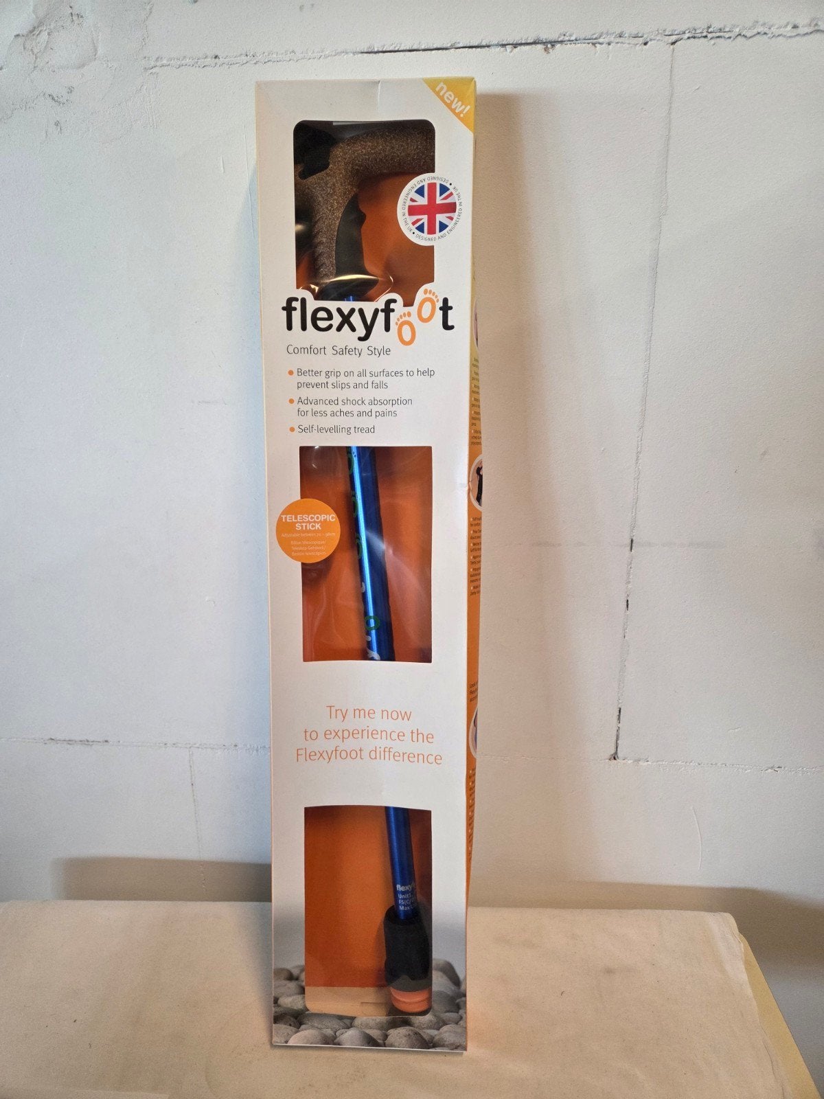 Flexyfoot wandelstok met kurken handvat NIEUW, Diversen, Wandelstokken, Ophalen, Nieuw