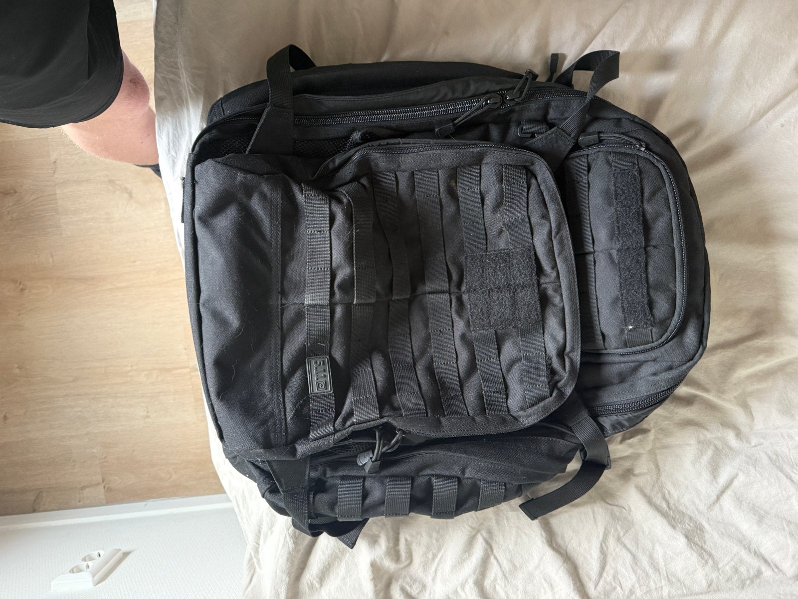 5.11 Tactical Rush 72 Rugzak Zwart - Zo goed als nieuw, 25 tot 40 cm, Ophalen of Verzenden, Zo goed als nieuw, Trekking