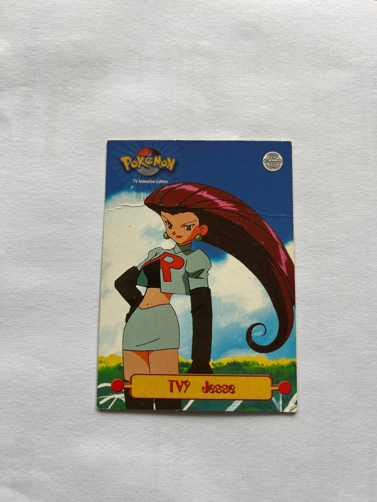 Pokémon TV Animation Edition Kaart - Jessie, Ophalen of Verzenden, Gebruikt, Losse kaart