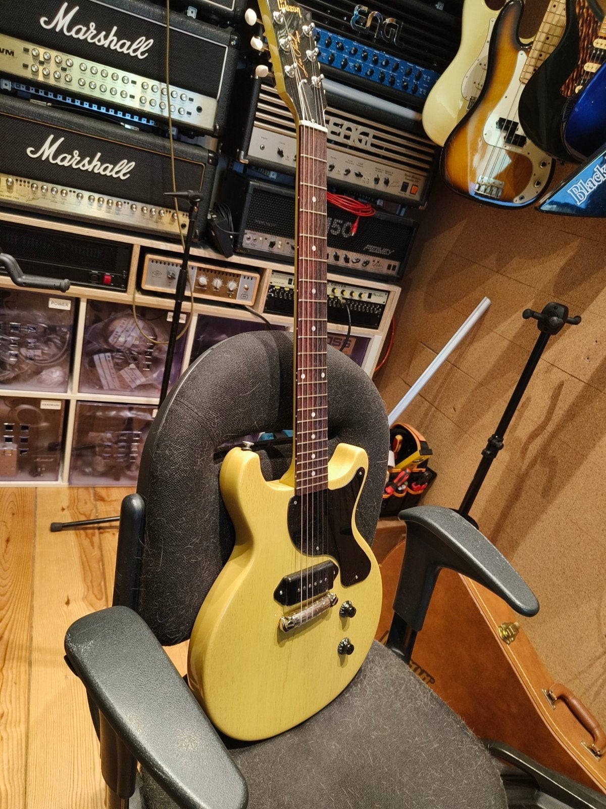 Gibson Les Paul Junior Double Cut, TV Yellow, Ophalen, Nieuw, Solid body, Gibson