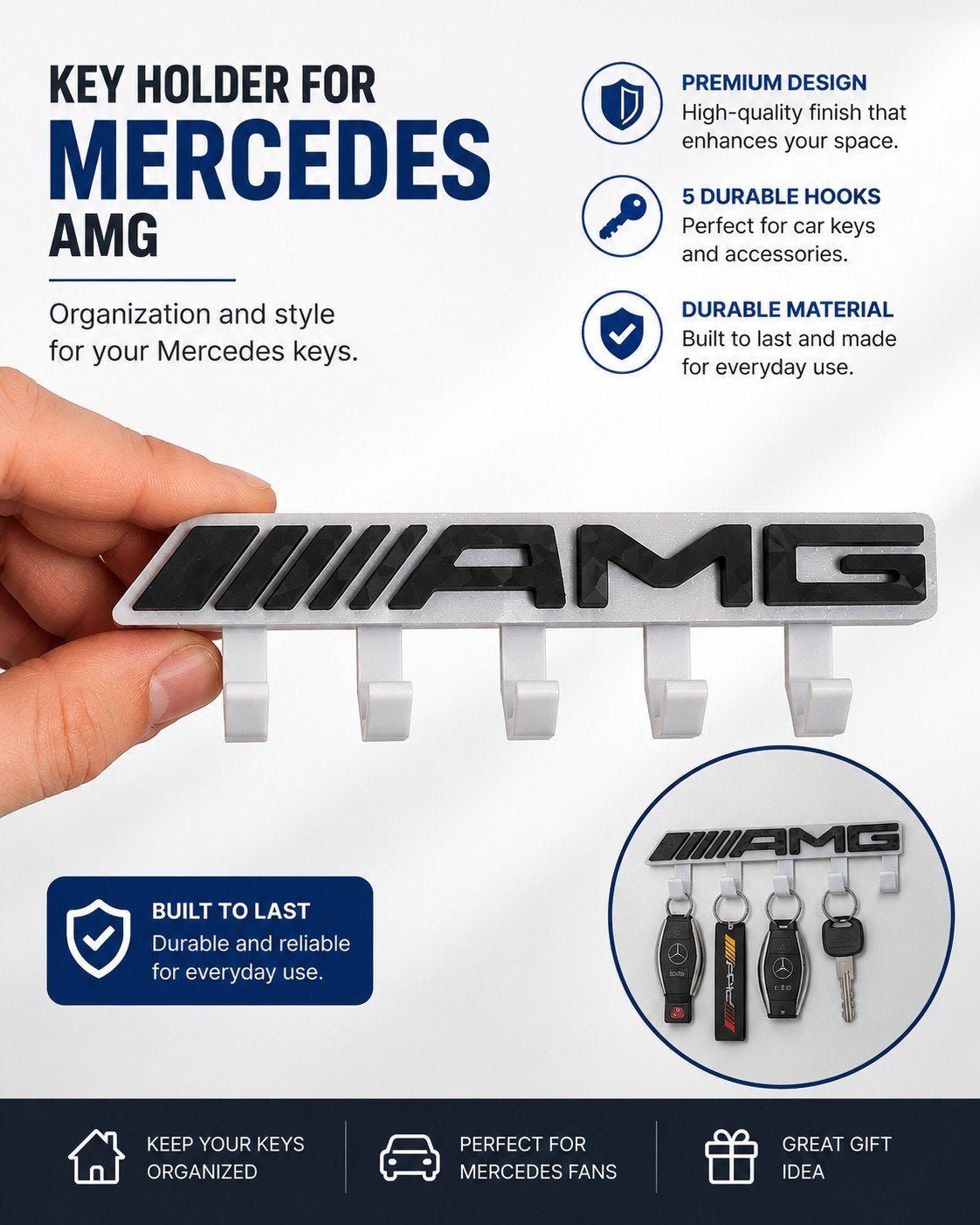 Mercedes AMG Sleutelhanger - Premium Design, Verzenden, Nieuw