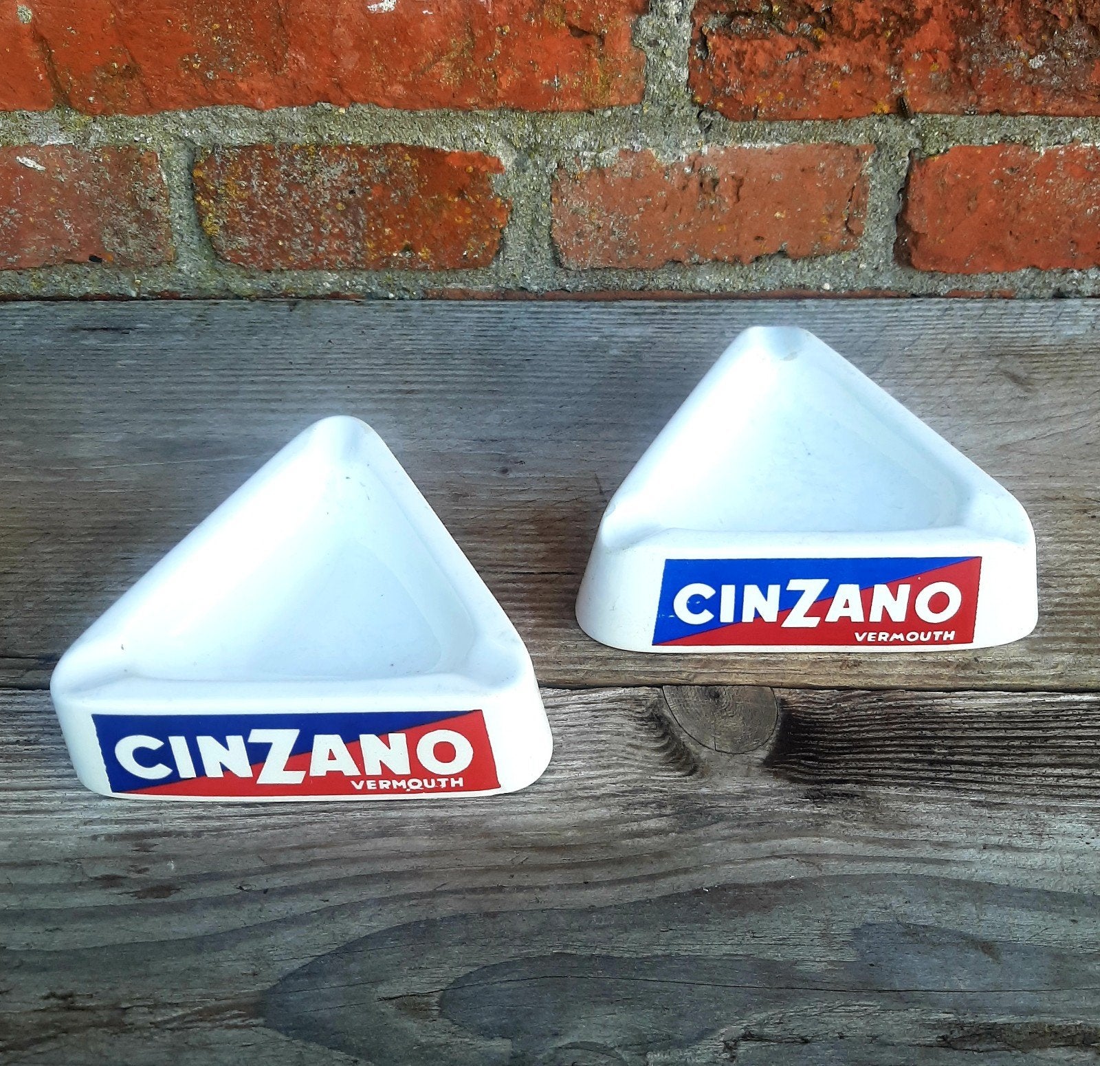 Setje Vintage CINZANO - Café Asbak - (Bar / Italie), Verzamelen, Ophalen of Verzenden, Asbak