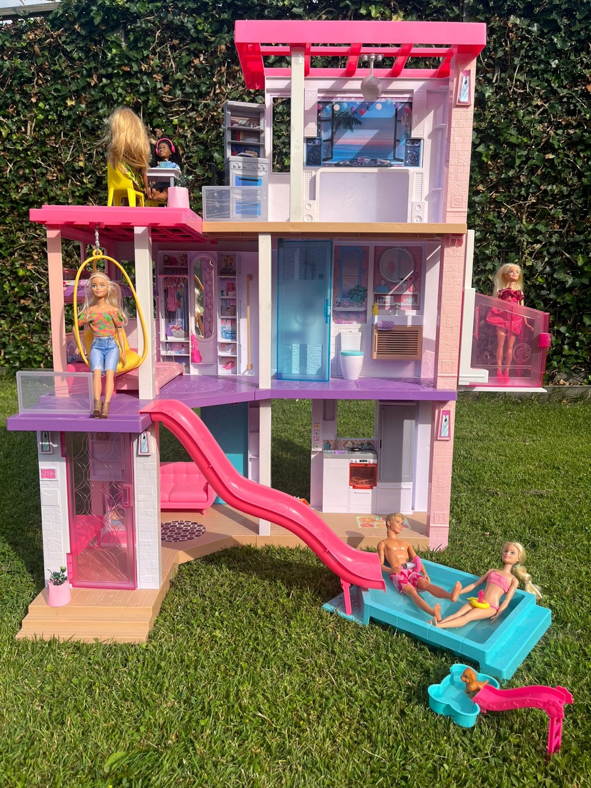 Barbie droomhuis, Ophalen, Zo goed als nieuw, Toebehoren