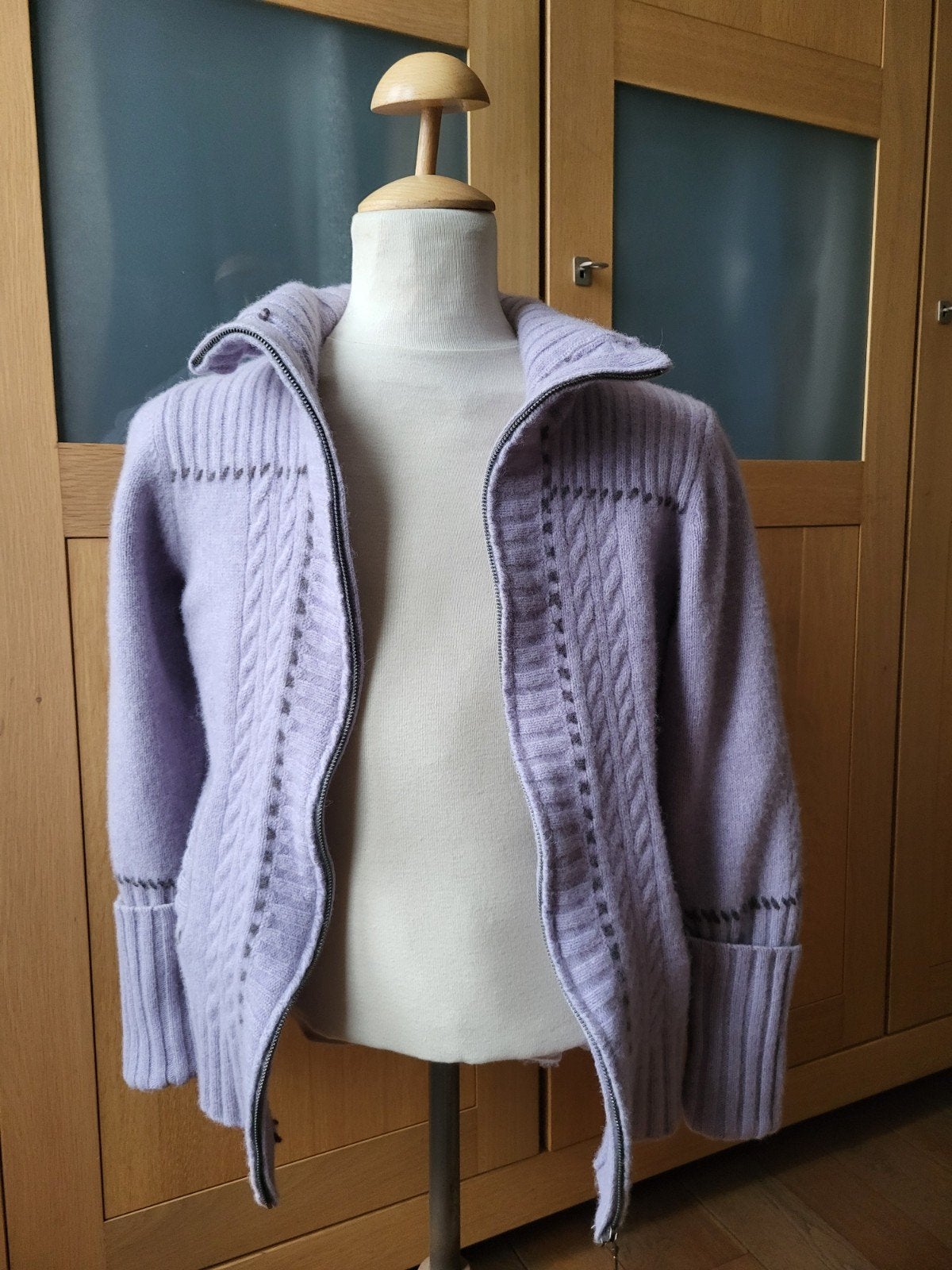 HUMAN Nature wolmix lila vest, Maat 38/40 (M), Paars, Ophalen of Verzenden, Zo goed als nieuw