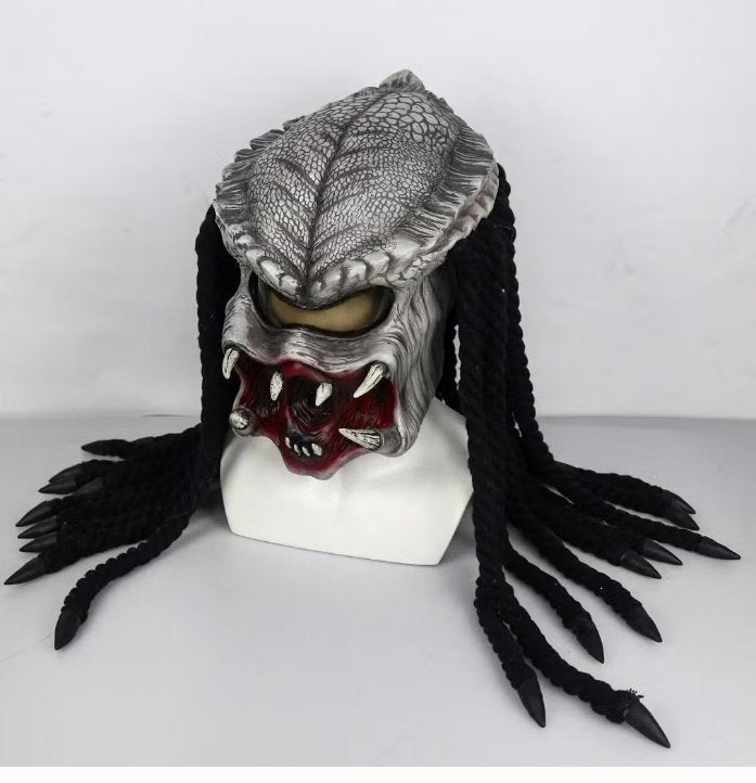 Luxe full face latex horror masker Predator, Ophalen of Verzenden, Nieuw, Halloween of Griezel