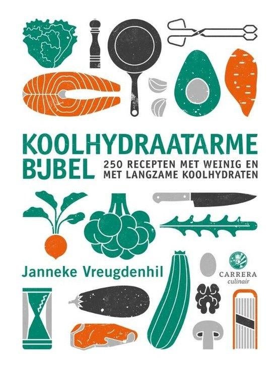 Janneke Vreugdenhil - Koolhydraatarme bijbel (Nieuw + verz), Boeken, Kookboeken, Nieuw, Ophalen of Verzenden