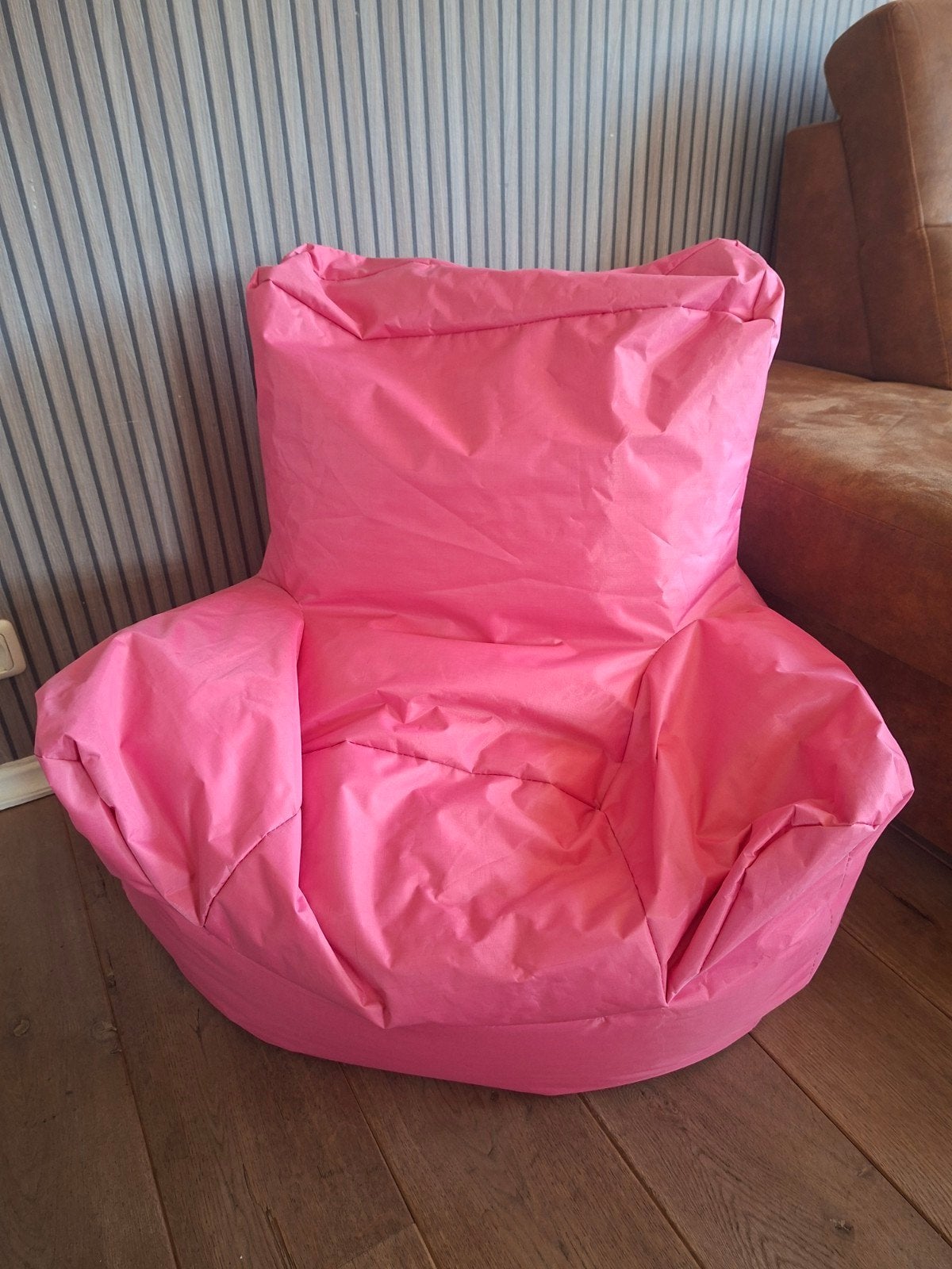 Fuchsia roze zitzakstoel - Comfortabel en stijlvol, Ophalen, Zo goed als nieuw, Roze, Zitzakstoel