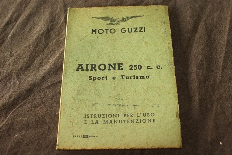 Moto Guzzi Airone 250cc Sport Turismo 1956 manutenzione, Motoren, Ophalen of Verzenden, Moto Guzzi