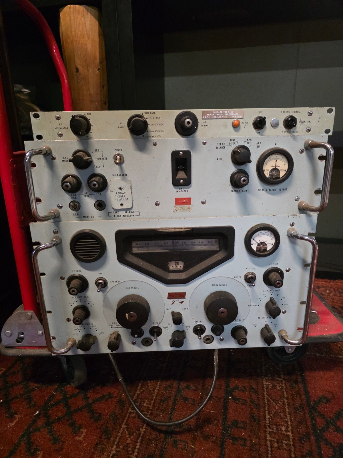 Racall RA117 kortegolfontvanger met adapters., Ophalen, Gebruikt, Radio