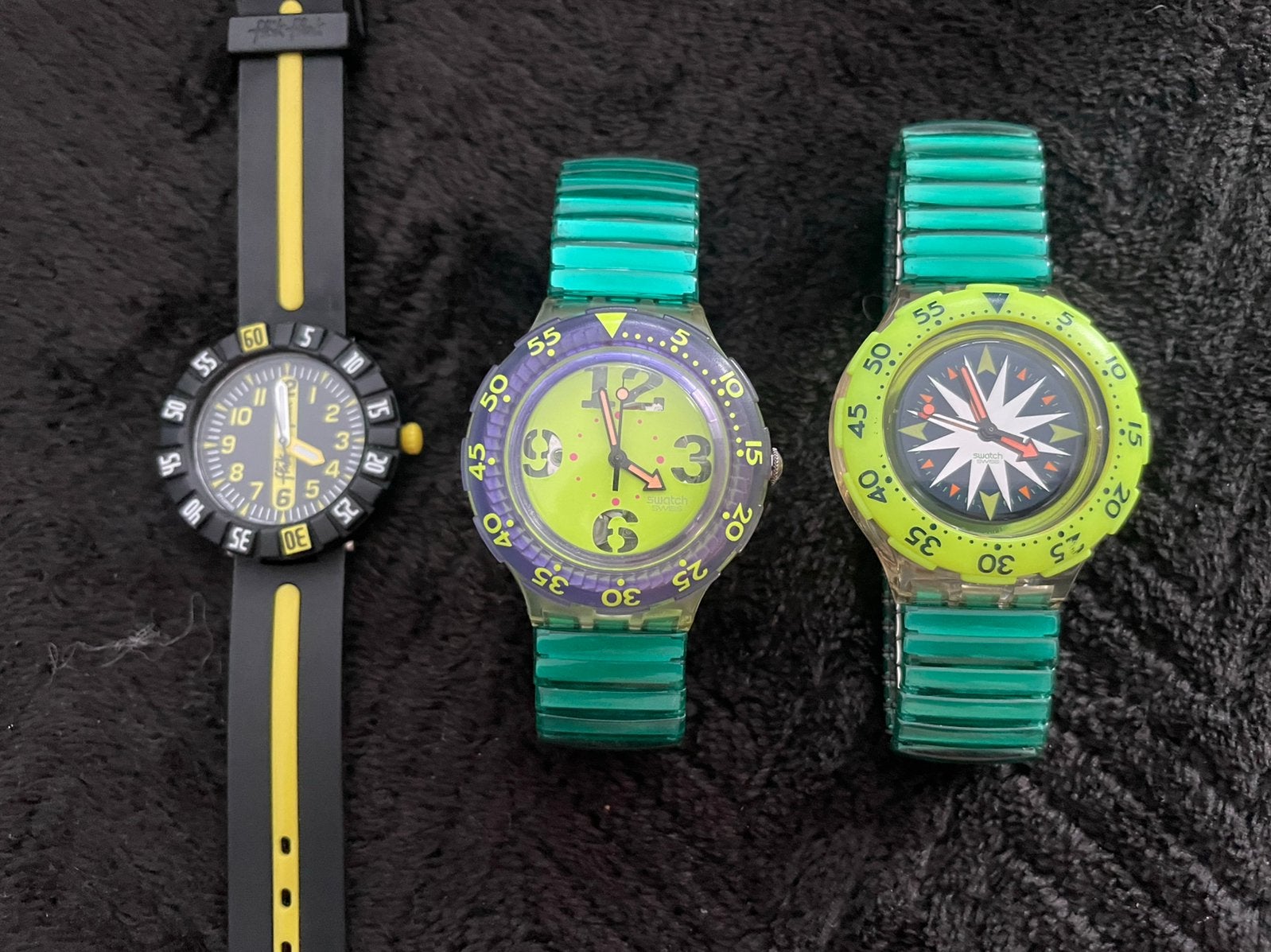 3 Swatch kinderhorloges, Ophalen of Verzenden, Zo goed als nieuw, Jongen of Meisje
