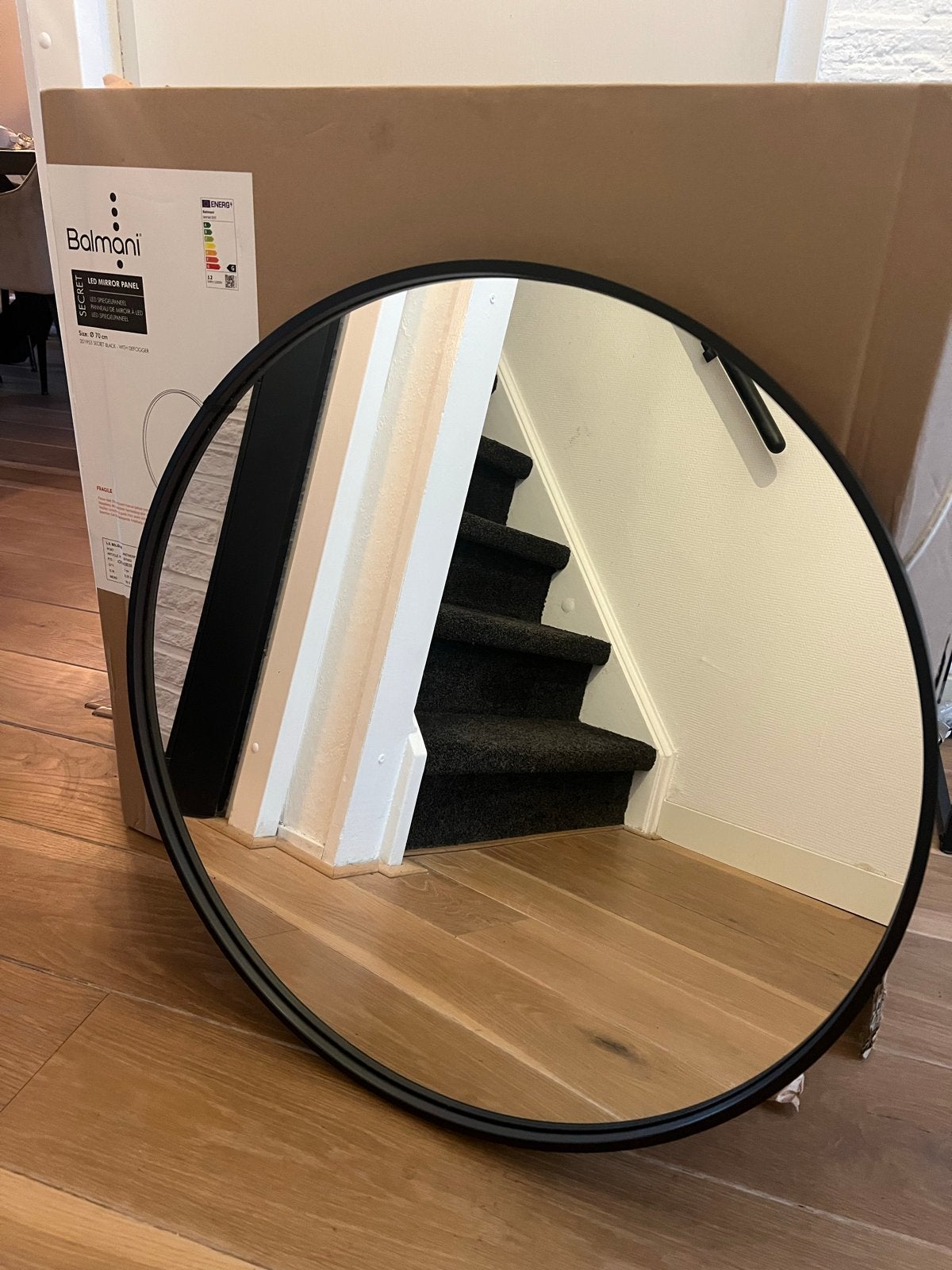 Balmani LED Spiegelpaneel Rond - Nieuw in doos, Huis en Inrichting, Ophalen, Rond, Nieuw, Minder dan 100 cm