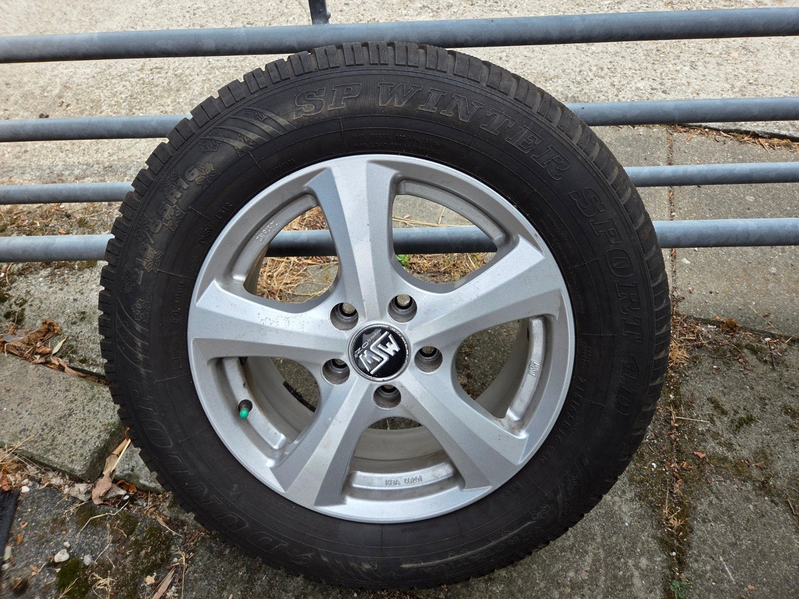 4x 16 inch Winterbanden 215/65R16 aluminium velgen, Ophalen, 16 inch, Banden en Velgen, Winterbanden