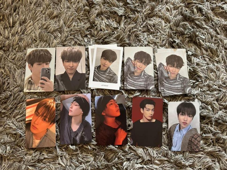 ateez hongjoong pcs, Verzamelen, Ophalen of Verzenden, Zo goed als nieuw, Foto of Kaart
