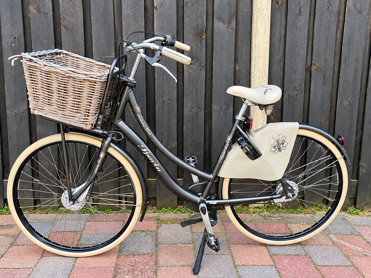 Sparta Country Tour Damesfiets met Mand - Zo goed als nieuw, Ophalen, Terugtraprem, Sparta, (Extra) lage instap