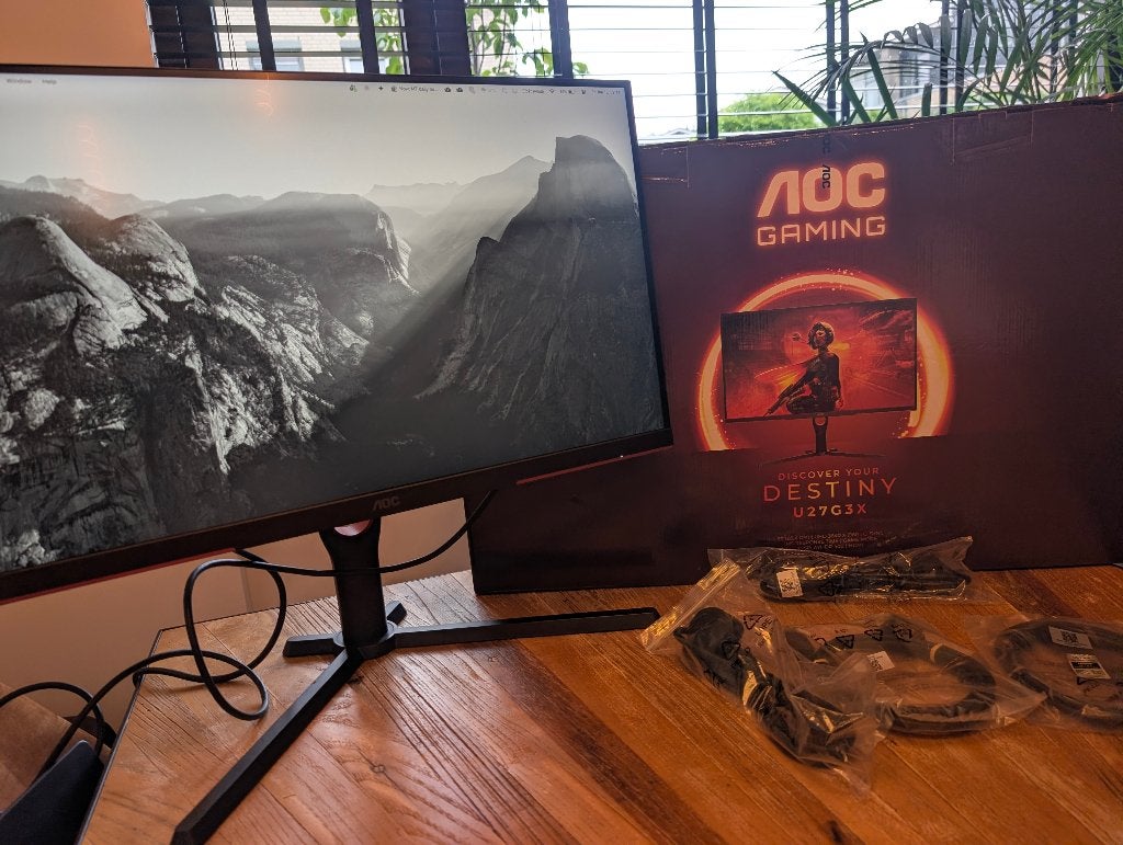 AOC U27G3X/BK 27 inch 4k ips game scherm monitor 160Hz HDR, Computers en Software, Monitoren, Gaming, IPS, Aoc, Ophalen of Verzenden