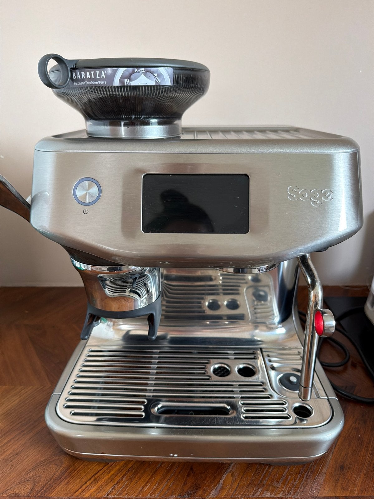 Sage Barista Impress Touch, Witgoed en Apparatuur, Koffiezetapparaten, Ophalen, Zo goed als nieuw, Espresso apparaat, Koffiebonen