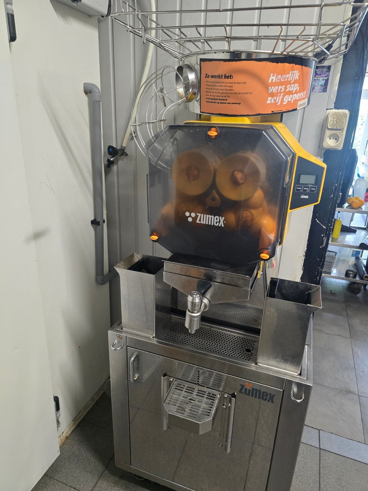sinaasappel machine, Ophalen, Koelen en Vriezen