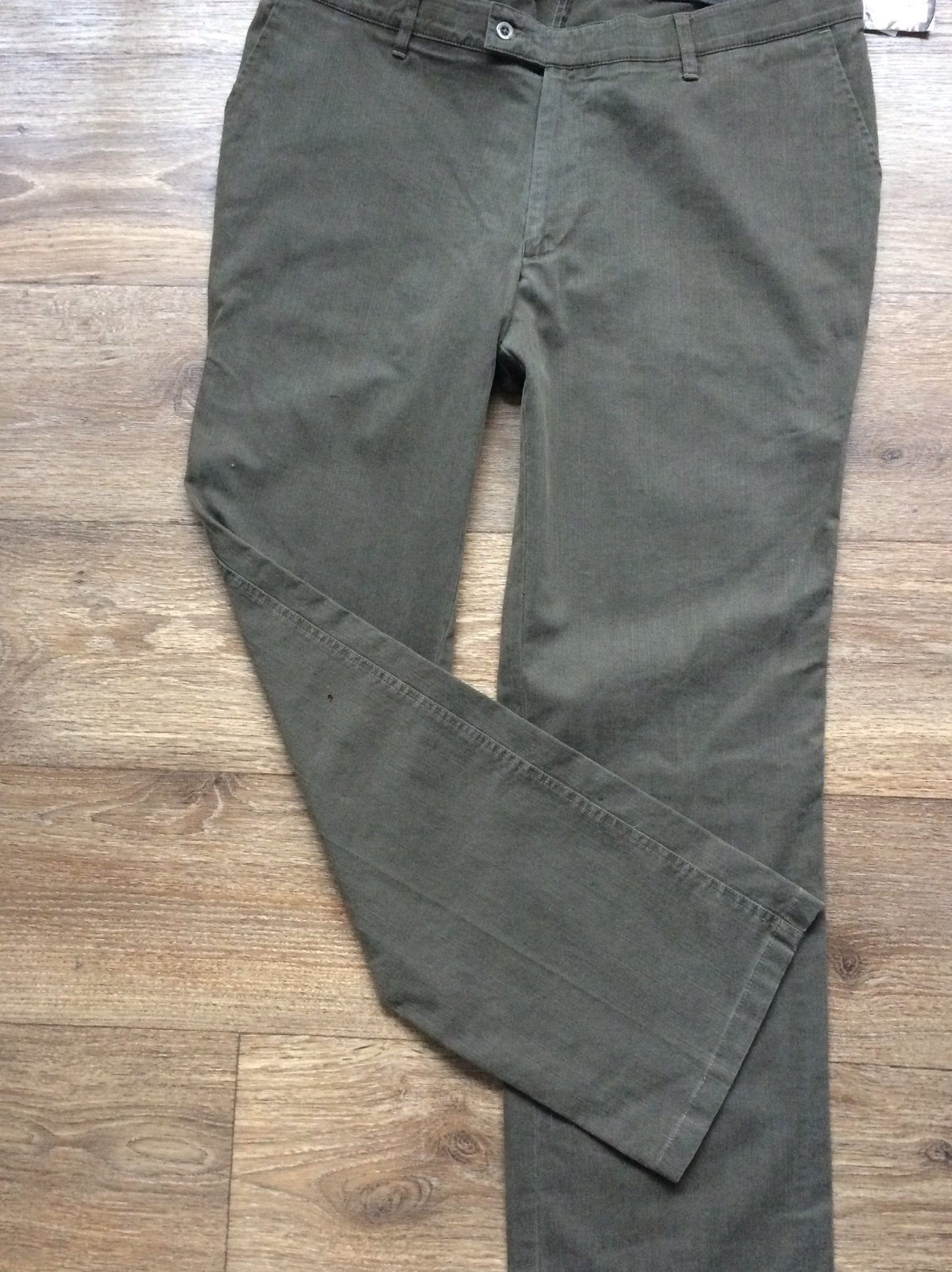 Olive army groen senior broek pantalon mt 27 buik model, Ophalen of Verzenden, Zo goed als nieuw, Overige maten, Groen