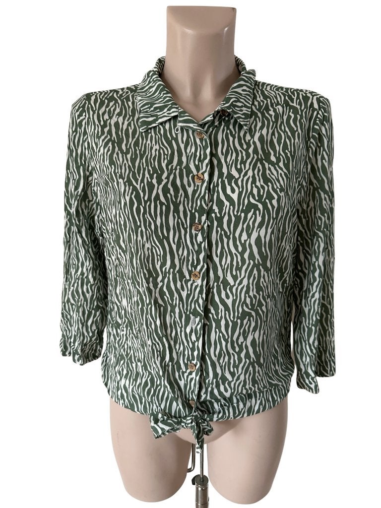 Anna van Toor blouse M, Maat 38/40 (M), Ophalen of Verzenden, Zo goed als nieuw, Groen
