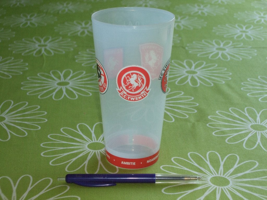 Beker FC Twente - herbruikbare kunststof beker uit stadion, Verzamelen, Ophalen of Verzenden, Zo goed als nieuw, F.C. Twente, Overige typen