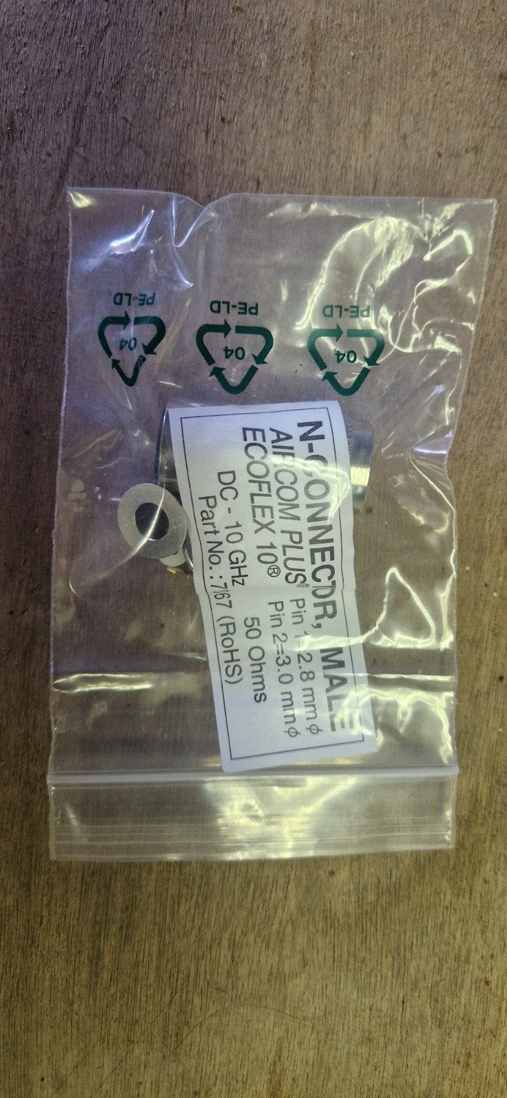 N-Connector Male AIRCOM PLUS ECOFLEX 10 (ROHS), Ophalen of Verzenden, Nieuw