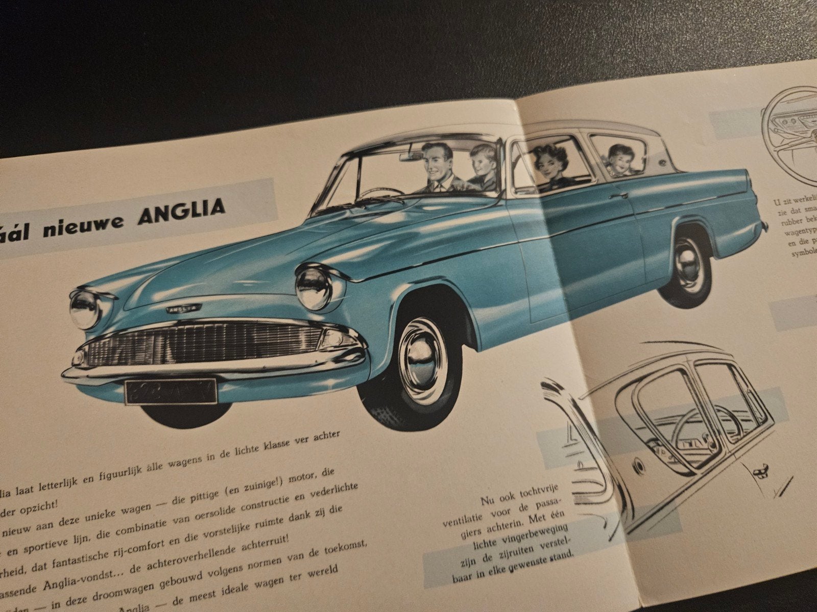 Brochure Ford Anglia 1960, Ophalen of Verzenden, Zo goed als nieuw, Ford