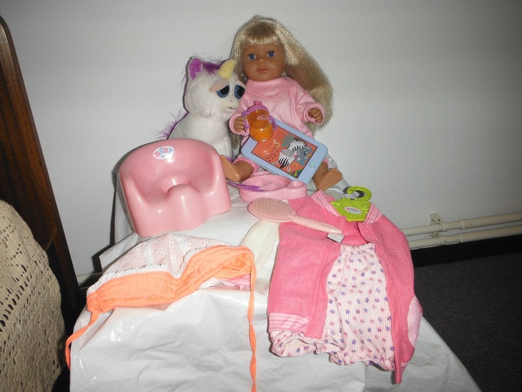 baby born grote zus met acc, Kinderen en Baby's, Ophalen, Zo goed als nieuw, Babypop