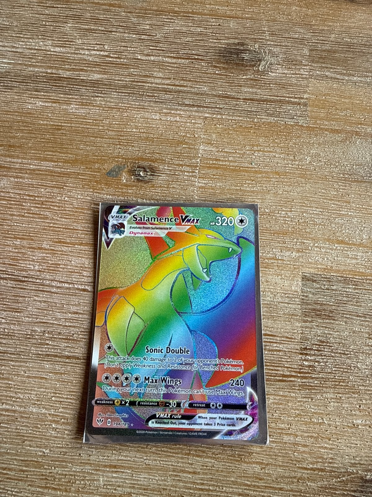 PSA 10 Salamence VMAX Rainbow Rare - Super Exclusief!, Verzenden, Nieuw, Losse kaart, Foil