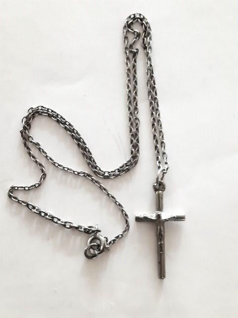 Pauselijk Kruisbeeld, hanger met ketting (Johannes Paulus II, Verzamelen, Religie, Ophalen, Zo goed als nieuw, Sieraad, Christendom | Katholiek