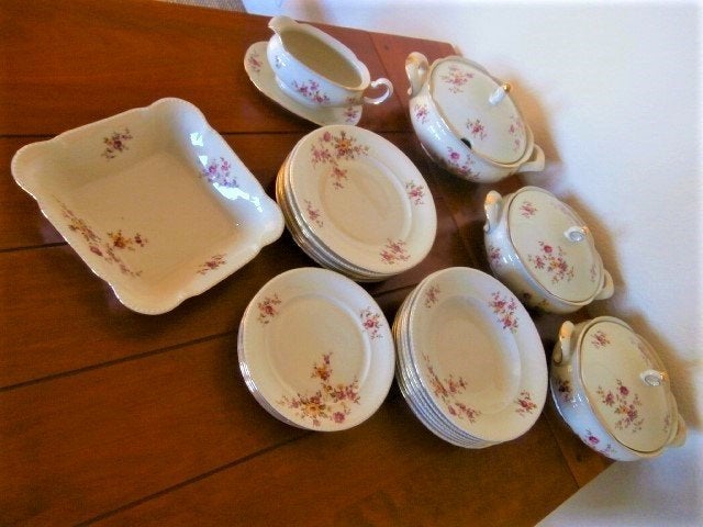 Antiek Porselein Servies S.Polak en Zonen Amsterdam / Spenzo, Ophalen of Verzenden