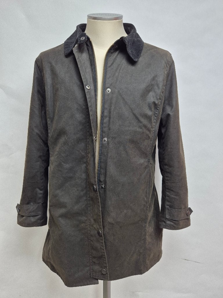 Barbour 'Newmarket' dames wax jas, maat 44 Top!, Kleding | Dames, Barbour, Bruin, Maat 42/44 (L), Ophalen of Verzenden