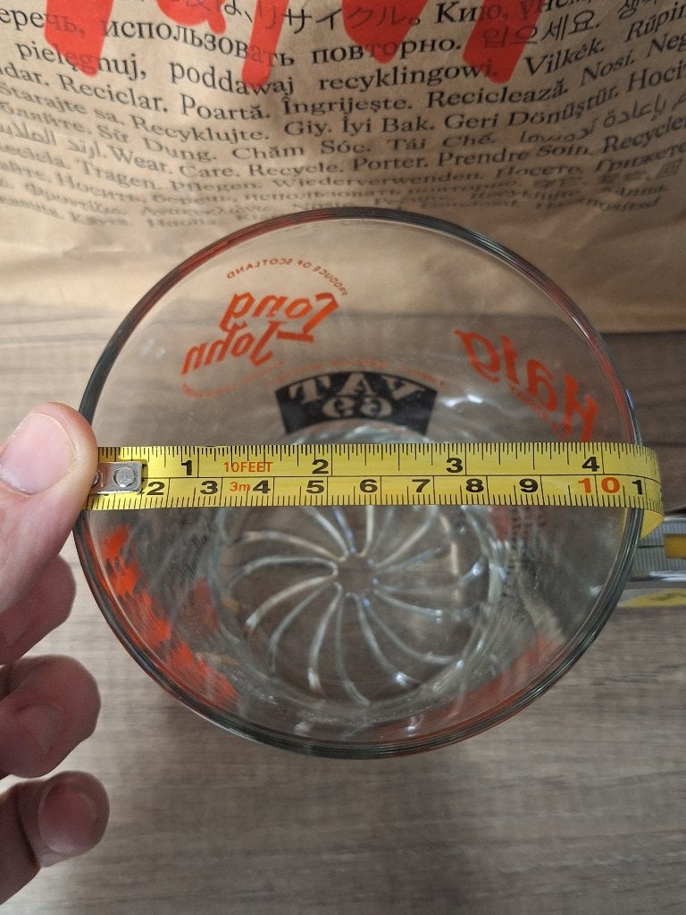 Oud zeer groot wiskey glas VAT 69 Long John Haig Ballantine, Verzamelen, Ophalen of Verzenden, Zo goed als nieuw, Overige typen
