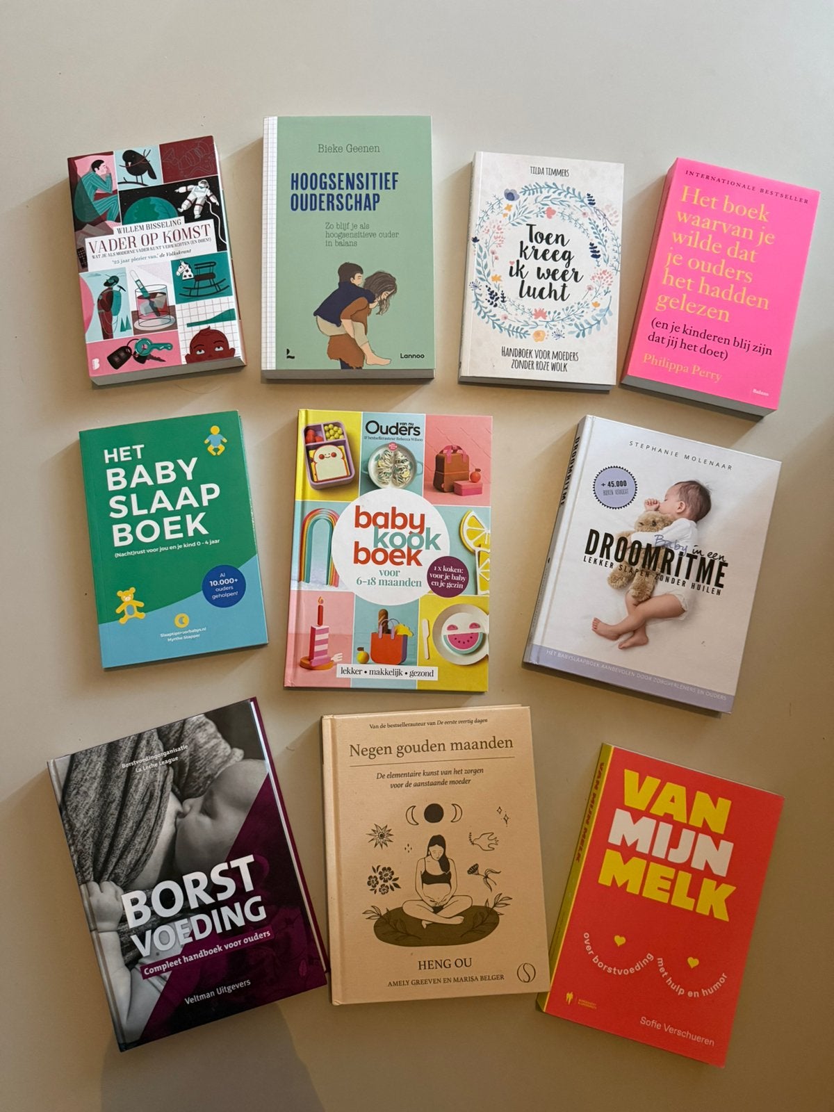 Pakket zwangerschap-, baby- en opvoedboeken – 11 boeken, Boeken, Ophalen of Verzenden, Zo goed als nieuw, Zwangerschap en Bevalling