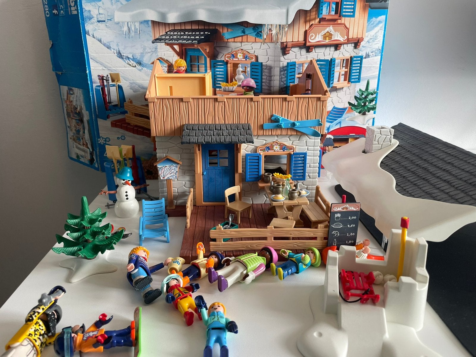 Playmobil Skihut 9280 - met extra items, Gebouw, Complete set, Family fun, Ophalen of Verzenden