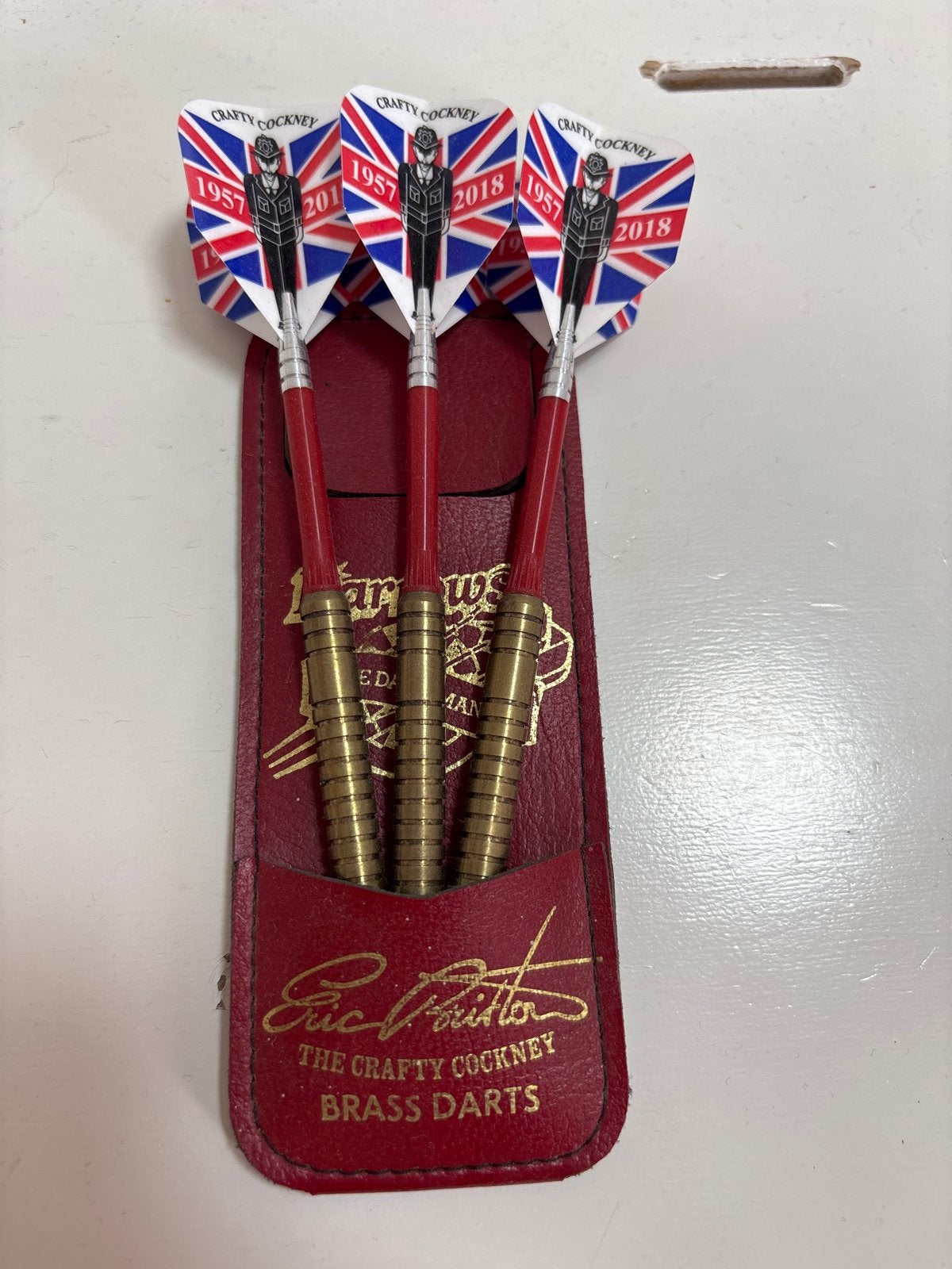 Uniek verzamelstuk: Eric Bristow Brass Darts, Ophalen of Verzenden, Nieuw, Pijlen