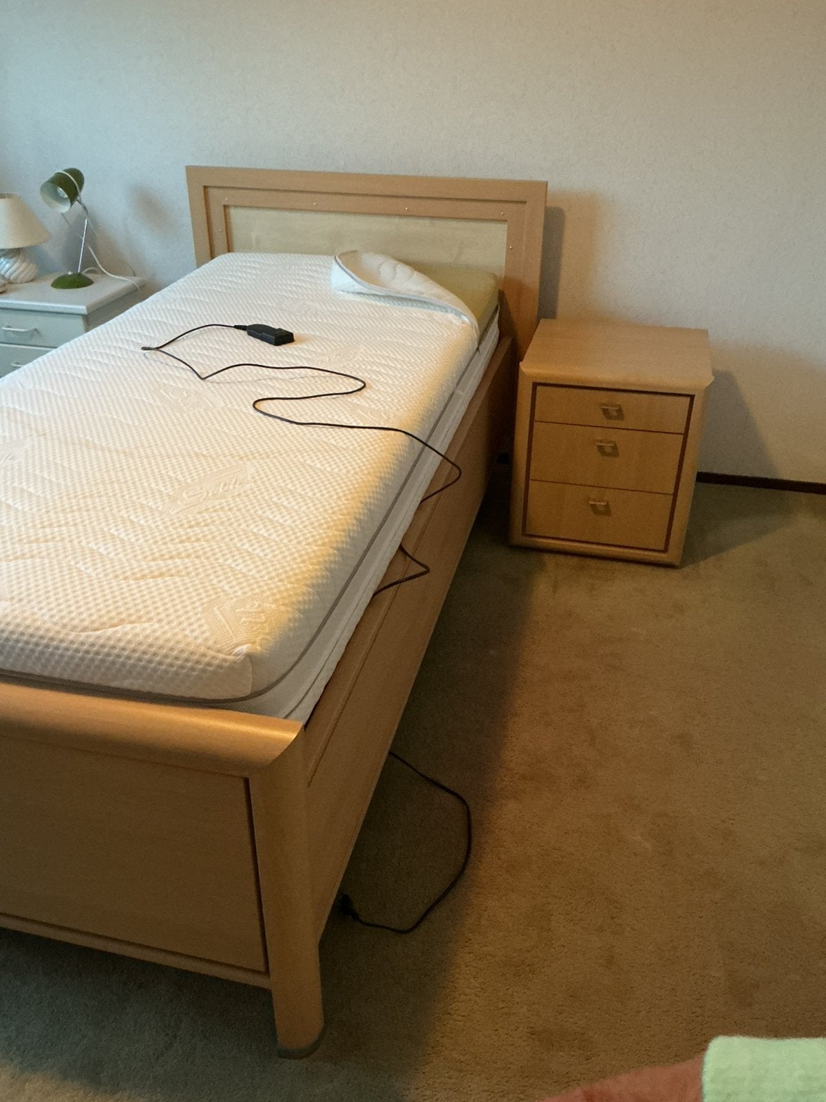 Senioren bed met beweegbare lattebodem 90x200, Ophalen, 90 cm, Eenpersoons, 200 cm