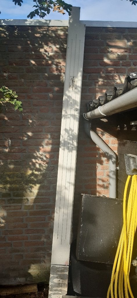 Merantie terraspaal, Tuin en Terras, Ophalen, Zo goed als nieuw, Veranda