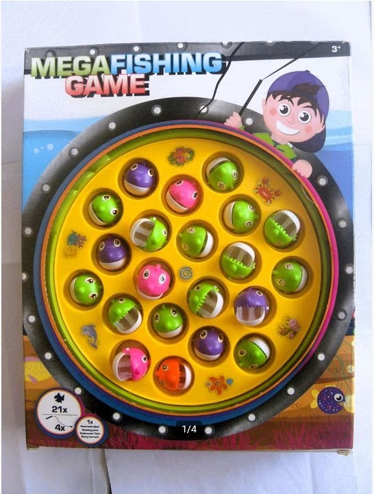 Visspel / groot hengel spelletje / kikkers vangen / hengelen, Hobby en Vrije tijd, Gezelschapsspellen | Overige, Een of twee spelers