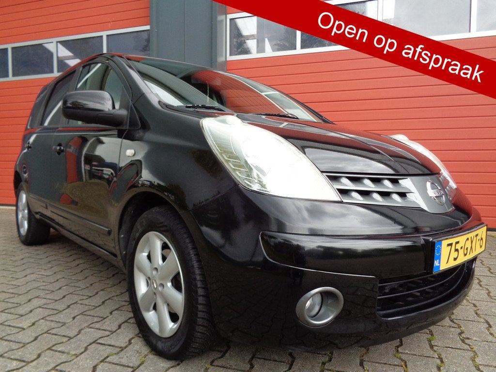 Nissan Note 1.6 Acenta Automaat Airco LMV Hoge-Zit NL-Auto, 15 km/l, Gebruikt, 750 kg, 4 cilinders
